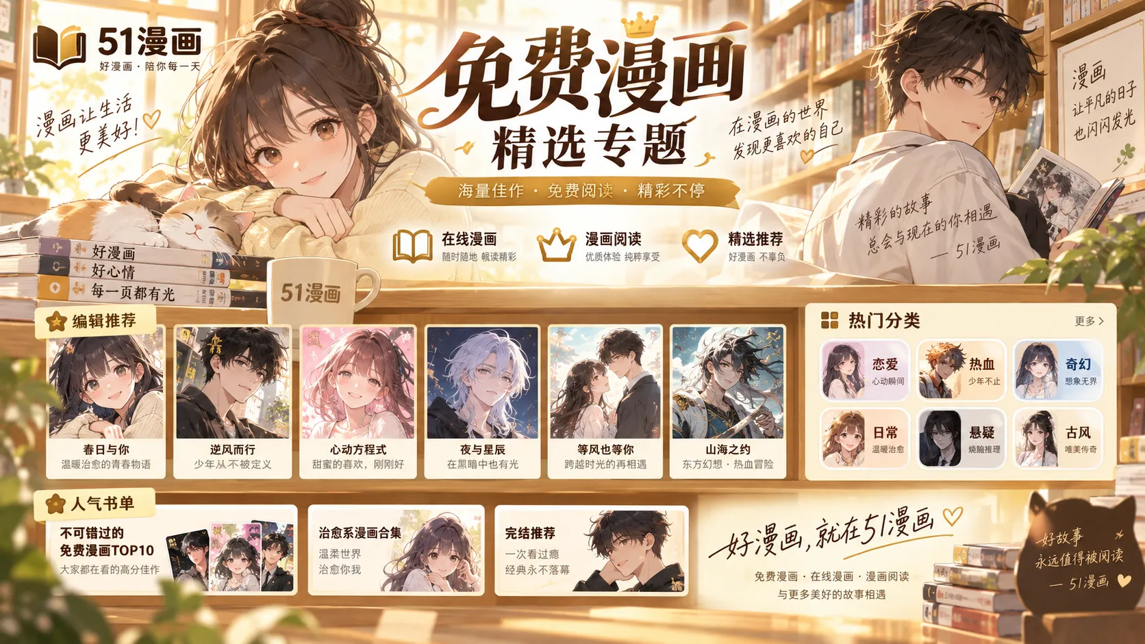 51漫画编辑精选书单专题