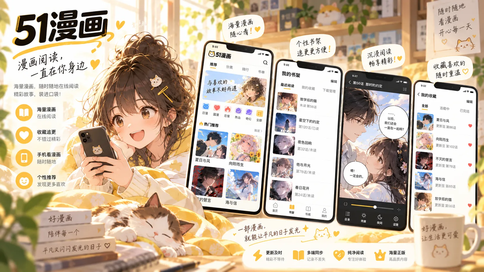 手机端浏览51漫画在线漫画内容